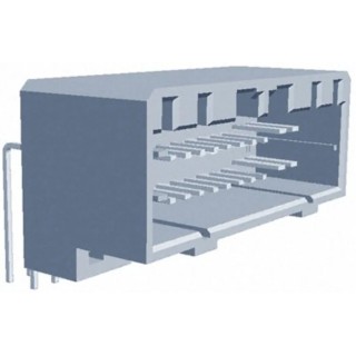 TE Connectivity MULTILOCK 040/070 Series Right Angle Through Hole PCB Socket 26-Contact 2 Row 2.5 mm Pitch Solder 175571-6