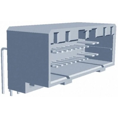 TE Connectivity MULTILOCK 040/070 Series Right Angle Through Hole PCB Socket 26-Contact 2 Row 2.5 mm Pitch Solder 175571-6