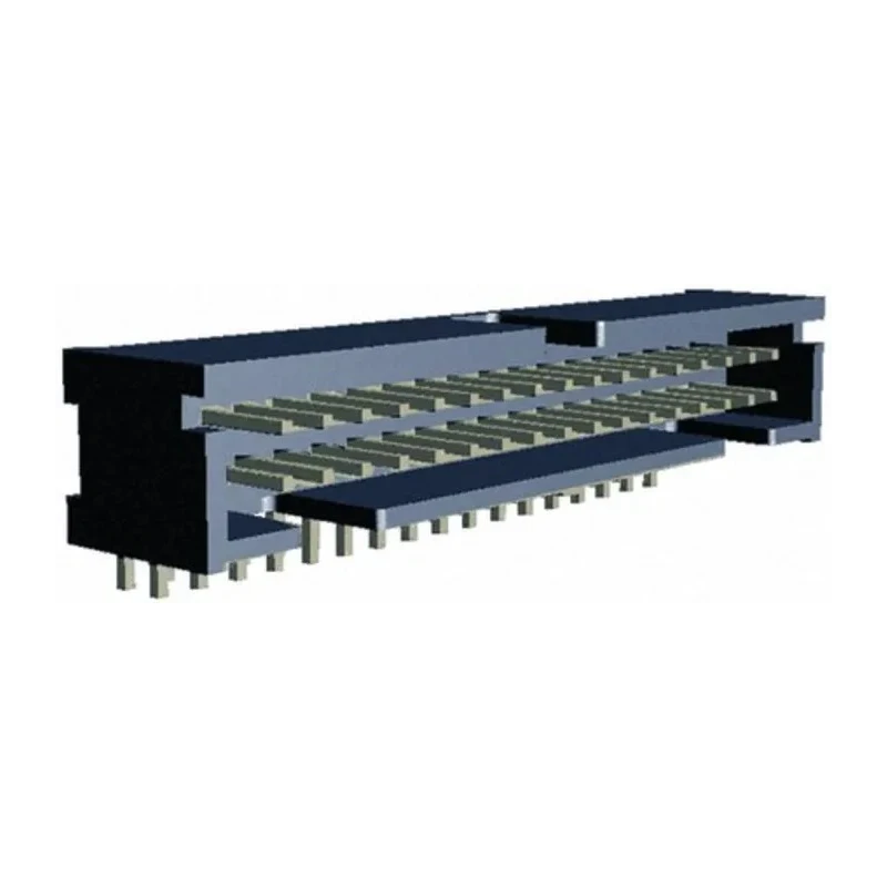 TE Connectivity AMP-LATCH Series Right Angle Through Hole PCB Header, 34 Contacts, 2.54 mm Pitch, 2 Row, Shrouded 5103311-7