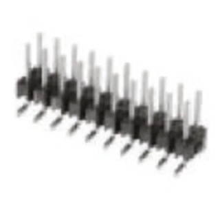 TE Connectivity AMPMODU MOD II Series Right Angle Through Hole Pin Header 34 Contacts 2.54 mm Pitch 2 Row 1-826634-7
