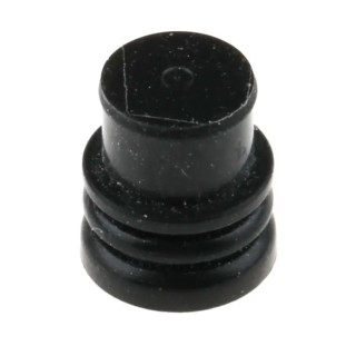 TE Connectivity MCP Male Cavity Plug Plug-In Automotive Connector Seal, Silicone Housing, 8.1mm Depth, Black 100132-1
