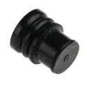 TE Connectivity MCP Male Cavity Plug Plug-In Automotive Connector Seal, Silicone Housing, 8.1mm Depth, Black 100132-1