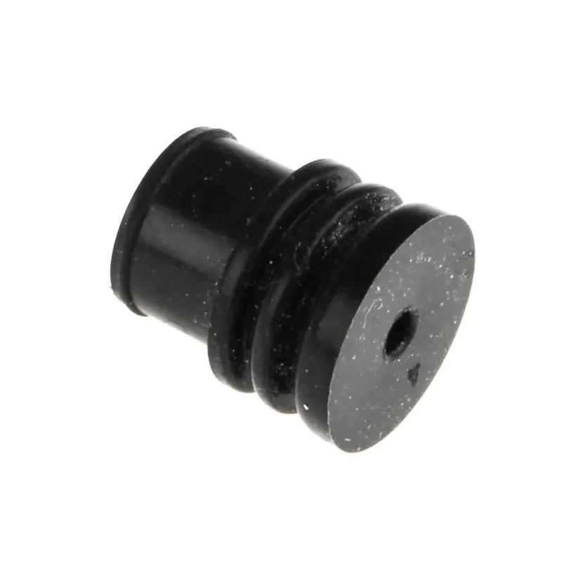 TE Connectivity MCP Male Cavity Plug Plug-In Automotive Connector Seal, Silicone Housing, 8.1mm Depth, Black 100132-1