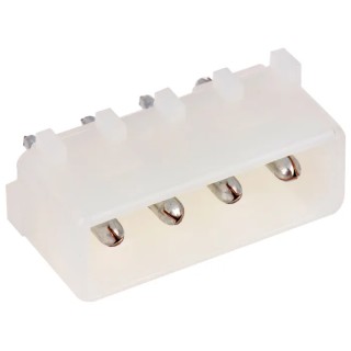 TE Connectivity Commercial MATE-N-LOK Series Straight Through Hole PCB Header 4 Contact 5.08 mm Pitch 1 Row 350424-1