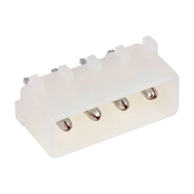 TE Connectivity Commercial MATE-N-LOK Series Straight Through Hole PCB Header 4 Contact 5.08 mm Pitch 1 Row 350424-1
