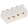 TE Connectivity Commercial MATE-N-LOK Series Straight Through Hole PCB Header 4 Contacts 5.08 mm Pitch 1 Row 350424-1