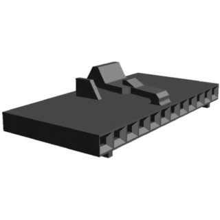 TE Connectivity AMPMODU MTE Female Connector Housing 12 Way, 1 Row, 2.54 mm Pitch, Straight 1-104257-1