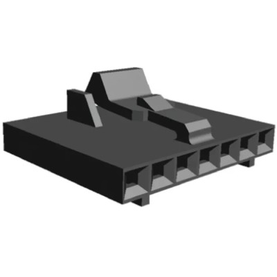 TE Connectivity AMPMODU MTE Female Connector Housing 2.54 mm Pitch 7 Way 1 Row Straight 104257-6