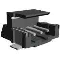 TE Connectivity AMP CT Series Right Angle Surface PCB Header, 3 Contacts, 2 mm Pitch, 1 Row, Shrouded 292173-3