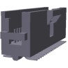 TE Connectivity AMPMODU System 50 Series Right Angle Through Hole PCB Header 10 Contacts 1.27 mm Pitch 2 Row 5-104069-4