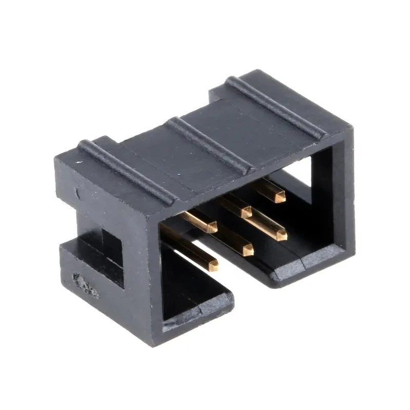 TE Connectivity AMP-LATCH Series Straight Through Hole PCB Header 6 Contact 2.54 mm Pitch 2 Row Shrouded 1761681-1