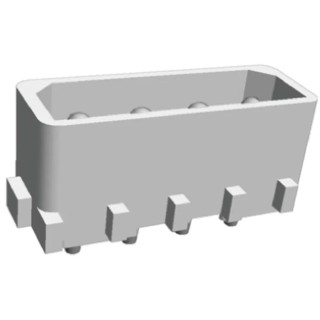 TE Connectivity Commercial MATE-N-LOK Series Straight Through Hole PCB Header, 4 Contacts, 5.08 mm Pitch, 1 Row 794236-1
