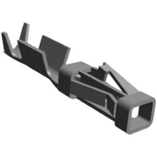 TE Connectivity AMPMODU Short Point Series Female Crimp Terminal 3A Current 26-22 AWG Tin Plating 11.94mm Length 1-104480-4
