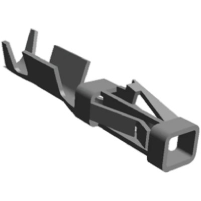 TE Connectivity AMPMODU Short Point Series Female Crimp Terminal 3A Current 26-22 AWG Tin Plating 11.94mm Length 1-104480-4