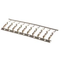 TE Connectivity AMPMODU Short Point Series Female Crimp Terminal, Gold Plated Copper Alloy, 24 AWG Min Crimp, 20 104479-9