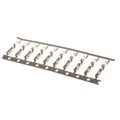 TE Connectivity AMPMODU Short Point Series Female Crimp Terminal, Gold Plated Copper Alloy, 24 AWG Min Crimp, 20 104479-9