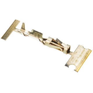 TE Connectivity AMPMODU Short Point Series Female Crimp Terminal, 3A Current, 26 AWG Min, 22 AWG Max, Gold 1-104480-2