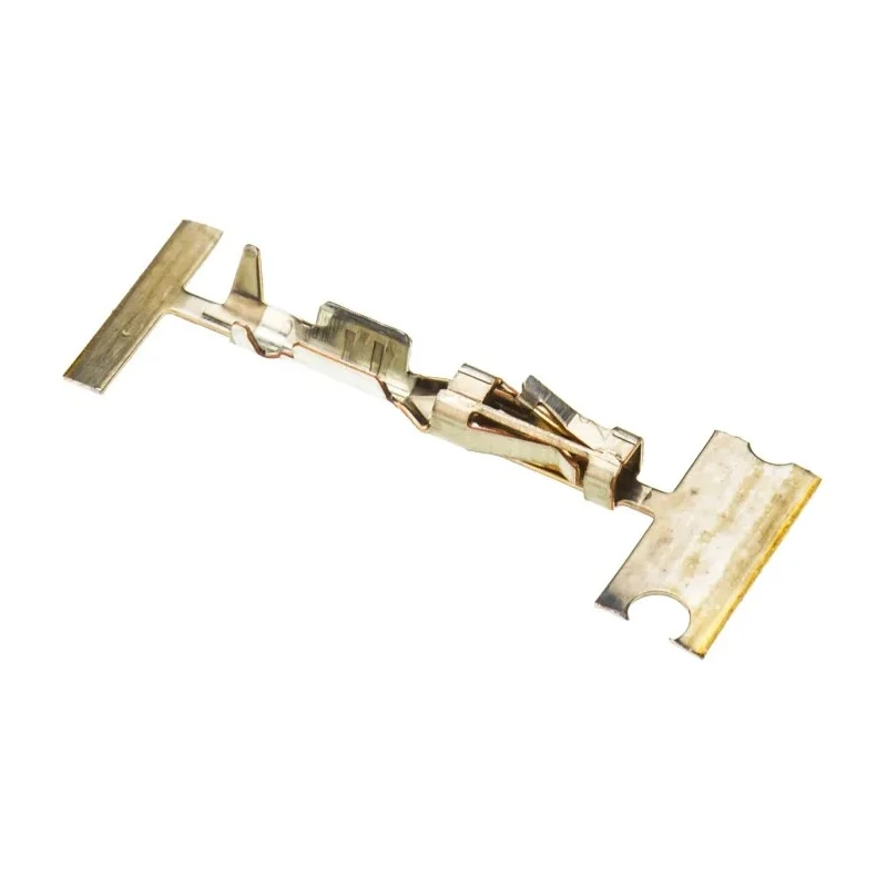TE Connectivity AMPMODU Short Point Series Female Crimp Terminal 3A Gold Plated Copper Alloy 26-22 AWG 11.68mm 1-104480-2