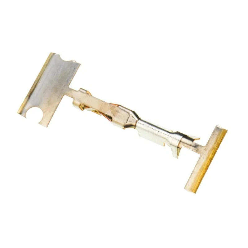 TE Connectivity AMPMODU Short Point Series Female Crimp Terminal 3A Gold Plated Copper Alloy 26-22 AWG 11.68mm 1-104480-2