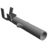 TE Connectivity 0.062 Commercial Series Female Crimp Terminal 24 AWG Min, 18 AWG Max, Brass Contact, Tin Plating 794016-1