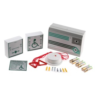 Hoyles Pull Cord Disabled Person Alarm Kit, Mains Powered, 240V, Audible and Visual Alarm A600LKITM