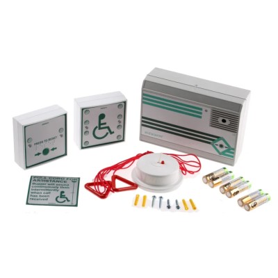 Hoyles Pull Cord Disabled Person Alarm Kit, Mains Powered, 240V, Audible and Visual Alarm A600LKITM