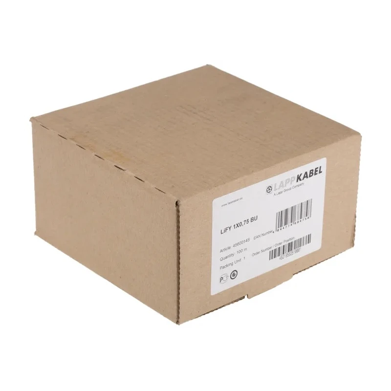 Lapp LIFY Series Blue 0.82 mm² Hook Up Wire, 100 m, 500V, PVC Jacket, Flexible Copper Conductor 4560014S