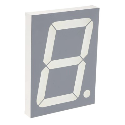 Kingbright 1 7 Segment LED Display Anode Red 250mcd Right Side 101 mm SA40-19SURKWA
