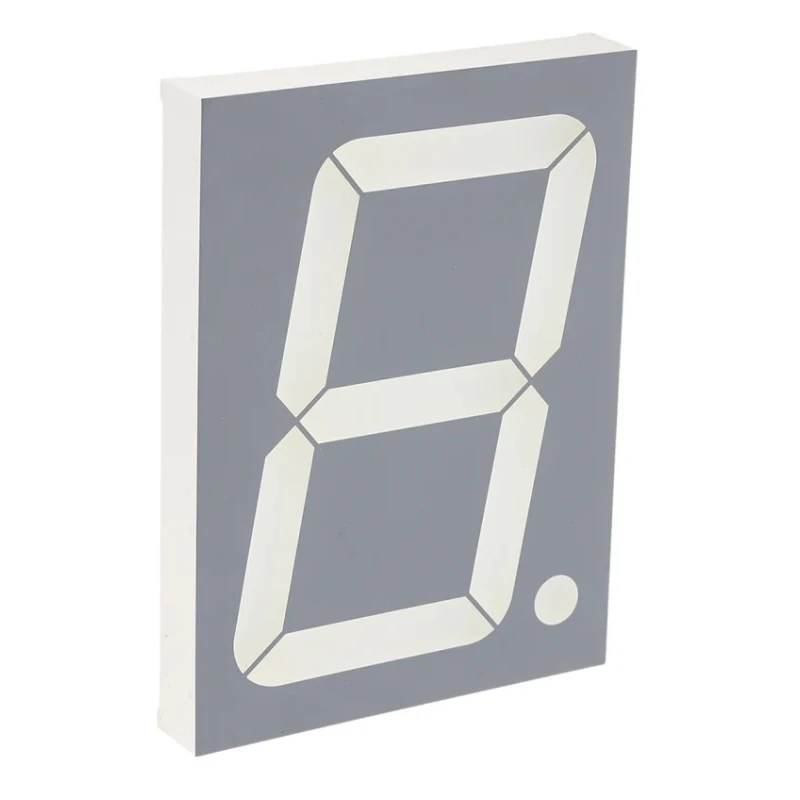 Kingbright 1 7 Segment LED Display Anode Red 250mcd Right Side 101 mm SA40-19SURKWA