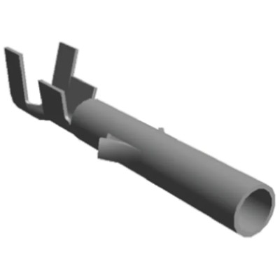 TE Connectivity 0.062 Commercial Series Female Crimp Terminal, 24 AWG Min Crimp, 18 AWG Max, Brass Contact, Tin 350628-1