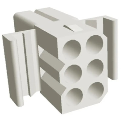 TE Connectivity .093 Commercial Female Connector Housing 5.03 mm Pitch 6 Way 2 Row Straight 770087-1