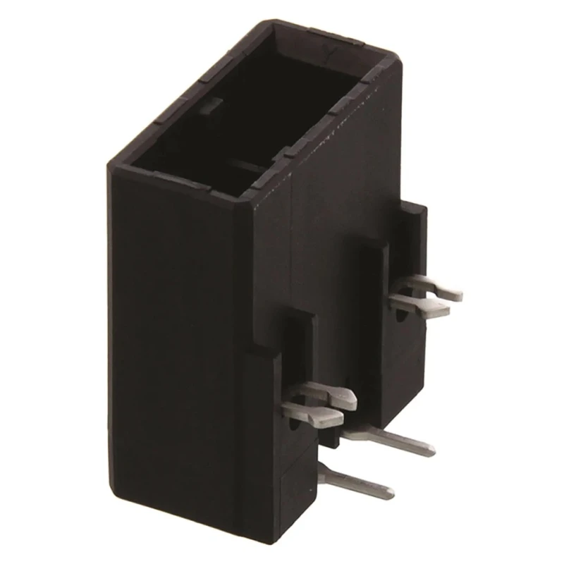TE Connectivity Dynamic 3000 Series Right Angle Through Hole PCB Header 2 Contacts 5.08 mm Pitch 1 Row Shrouded 2-179276-2