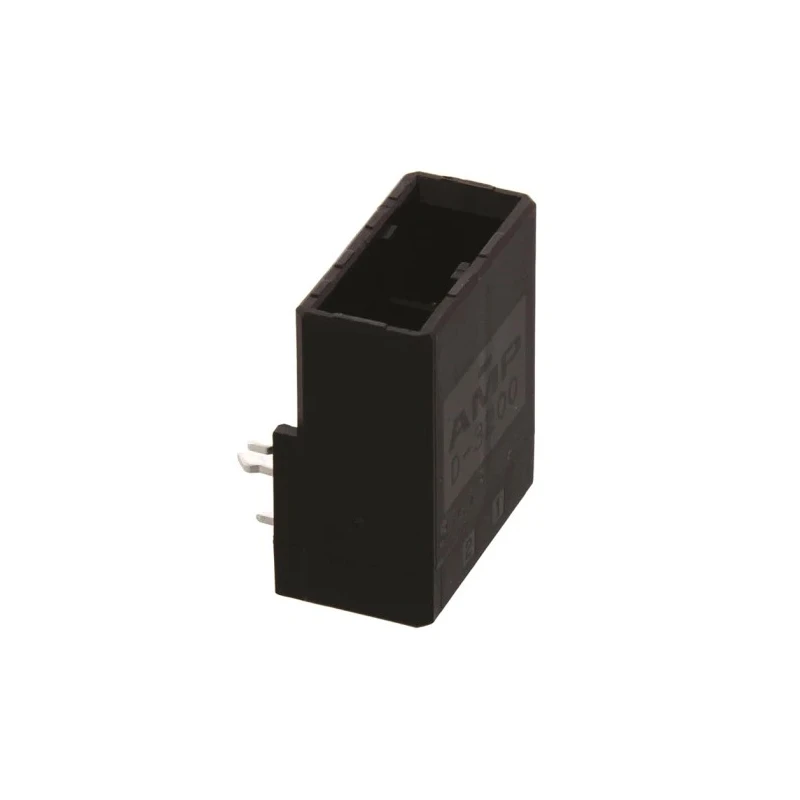 TE Connectivity Dynamic 3000 Series Right Angle Through Hole PCB Header 2 Contacts 5.08 mm Pitch 1 Row Shrouded 2-179276-2