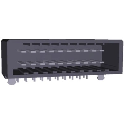 TE Connectivity Dynamic 3000 Series Right Angle Through Hole PCB Header 20 Contact 3.81 mm Pitch 2 Row Shrouded 178308-5