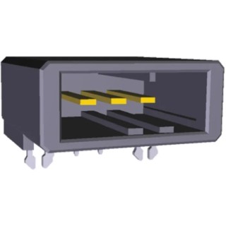 TE Connectivity Dynamic 3000 Series Right Angle Through Hole PCB Header, 3 Contacts, 3.81 mm Pitch, 1 Row 1-178293-2