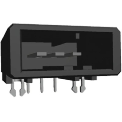 TE Connectivity Dynamic 3000 Series Right Angle Through Hole PCB Header, 3 Contacts, 3.81 mm Pitch, 1 Row 1-178293-5