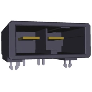 TE Connectivity Dynamic 5000 Series Right Angle Through Hole PCB Header, 4 Contacts, 10.16 mm Pitch, 1 Row 1-917541-2