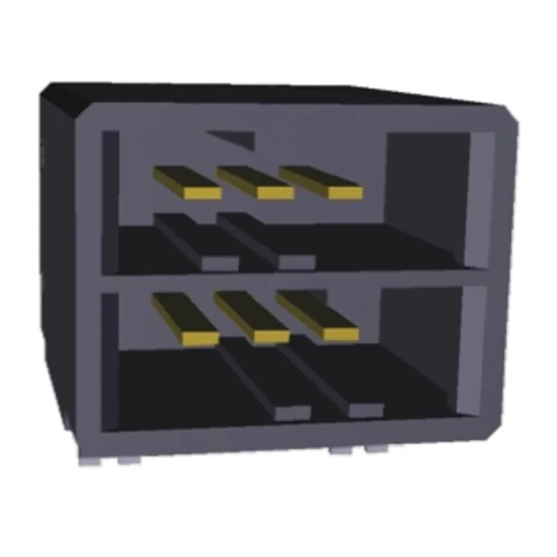 TE Connectivity Dynamic 3000 Series Right Angle Through Hole PCB Header, 6 Contacts, 3.81 mm Pitch, 2 Row 1-178137-2