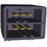TE Connectivity Dynamic 3000 Series Right Angle Through Hole PCB Header 6 Contacts 3.81 mm Pitch 2 Row Shrouded 1-178137-2
