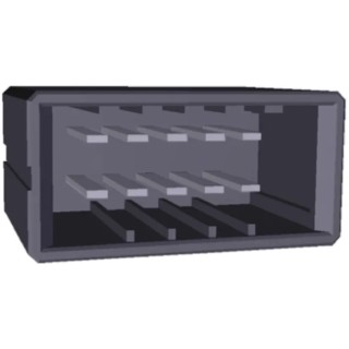 TE Connectivity Dynamic 3000 Series Straight Through Hole PCB Header, 10 Contact, 5.08 mm Pitch, 2 Row, Shrouded 1-917657-5