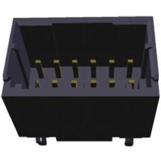 TE Connectivity Dynamic 1000 Series Straight Through Hole PCB Header, 12 Contacts, 2.5 mm Pitch, 2 Row, Shrouded 1-1827875-6