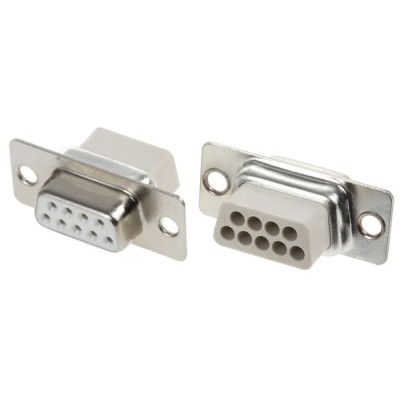 MH Connectors MHD 9 Way Straight 2.77 mm Pitch Cable D-Sub Connector DBC09SS-NW