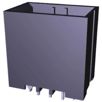 TE Connectivity Dynamic 3000 Series Straight Through Hole Shrouded PCB Header 6 Contacts 3.81 mm Pitch 1 Row 2-178316-2