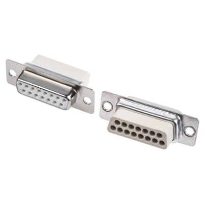MH Connectors MHD 15 Way Straight 2.77 mm Pitch Cable D-Sub Connector DBC15SS-NW