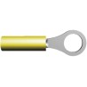 TE Connectivity PIDG Insulated Ring Terminal M3.5 Stud Size, 26 AWG - 22 AWG Wire Size, Yellow 321019
