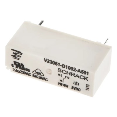 TE Connectivity PCB Power Relay 5V DC Coil 8A Switching Current SPDT V23061B1002A501