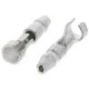TE Connectivity Uninsulated Crimp Bullet Connector 20 AWG to 14 AWG, 3.5 mm Bullet Diameter Male 170020-1