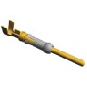 TE Connectivity Type III Series Male Crimp Terminal 24 AWG Min Crimp, 20 AWG Max, Gold Plated Brass Contact 66566-4