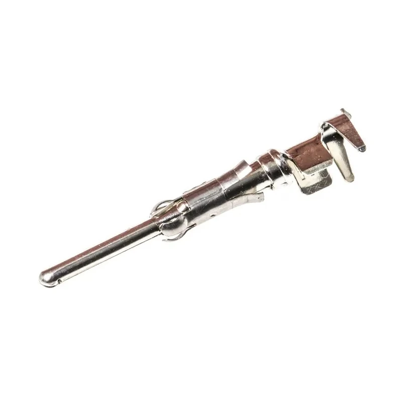 TE Connectivity Type III Series Male Crimp Terminal 13A, 18 AWG Min, 14 AWG Max, Tin Plated Brass 66597-8