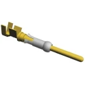 TE Connectivity Type III Series Male Crimp Terminal 13A Current 18 to 14 AWG Wire Size 150°C Max Operating 66597-2
